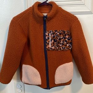 Girls Sherpa zip up